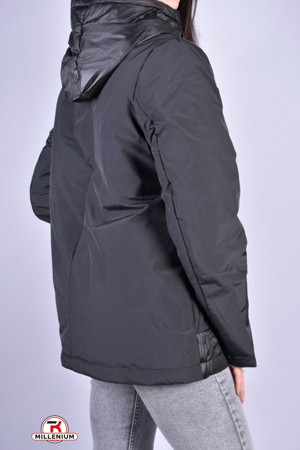 Куртка женская демисезонная (цв.чёрный) из плащёвки "D.S" Размер в наличии : 48 арт.M21007