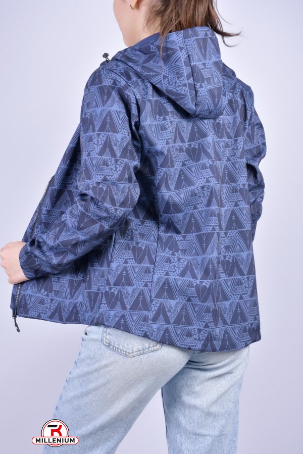 Куртка женская демисезонная (цв.синий) из плащевки на микро флисе Размер в наличии : 40 арт.87670