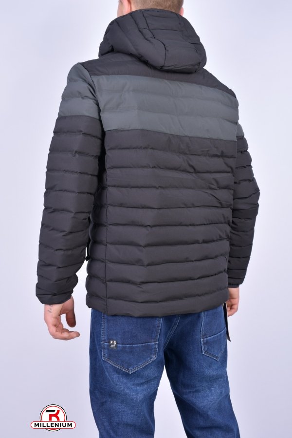 Куртка мужская демисезонная (цв.черный/серый) Размеры в наличии : 46, 48, 52, 54 арт.5305