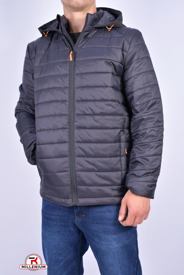 Куртка мужская (цв.черный) демисезонная болоневая "Remain" Размер в наличии : 48 арт.8383