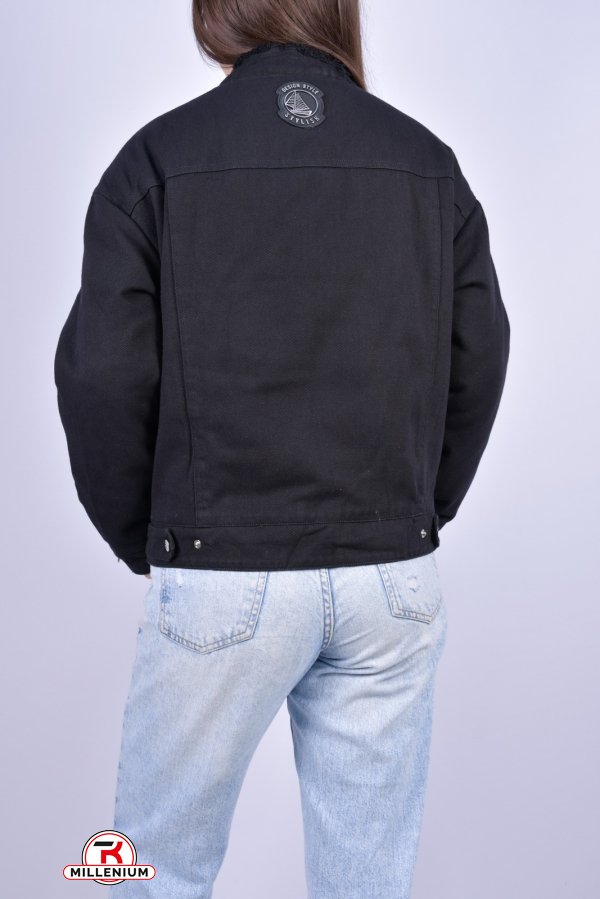 Куртка женская (цв.черный) демисезонная "T.YCamille" Размеры в наличии : 44, 46, 48, 50, 52 арт.B-676