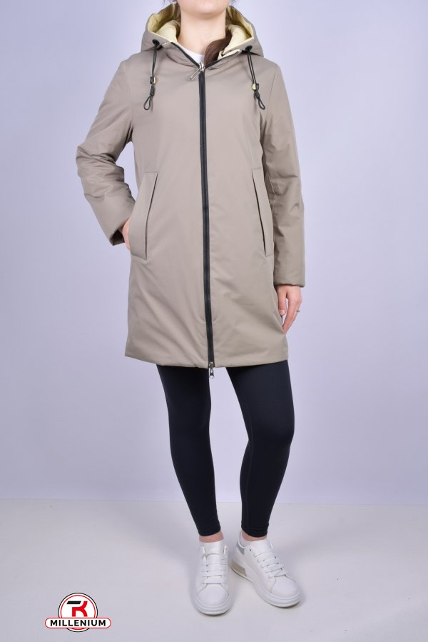 Куртка жіноча демісезонна (color.15) з плащової тканини "QARLEVAR" (двостороння) Розмір в наявності : 44 арт.702