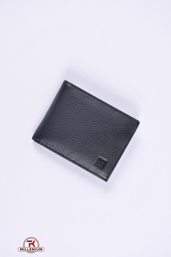 Кошелёк мужской кожаный (color.black) размер 11/8 см. ALFA RICCO арт.AR9052WY