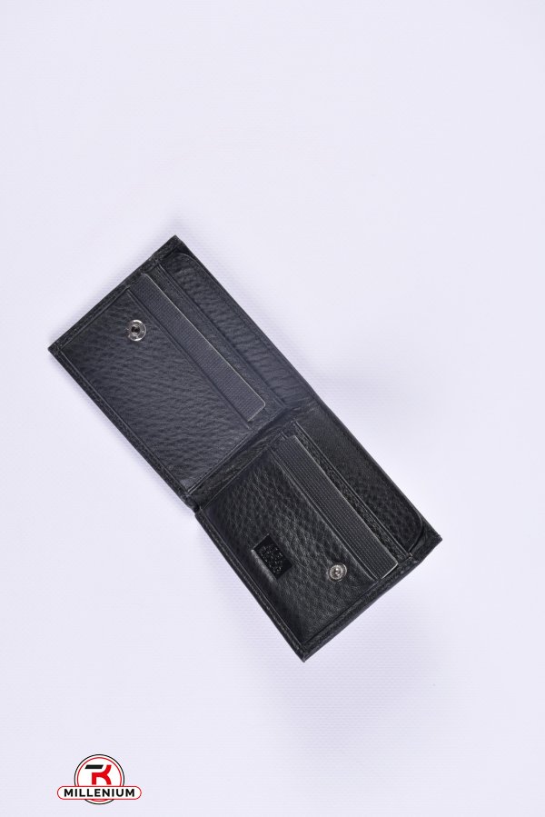 Кошелёк мужской кожаный (color.black) размер 11/8 см. ALFA RICCO арт.AR9052WY