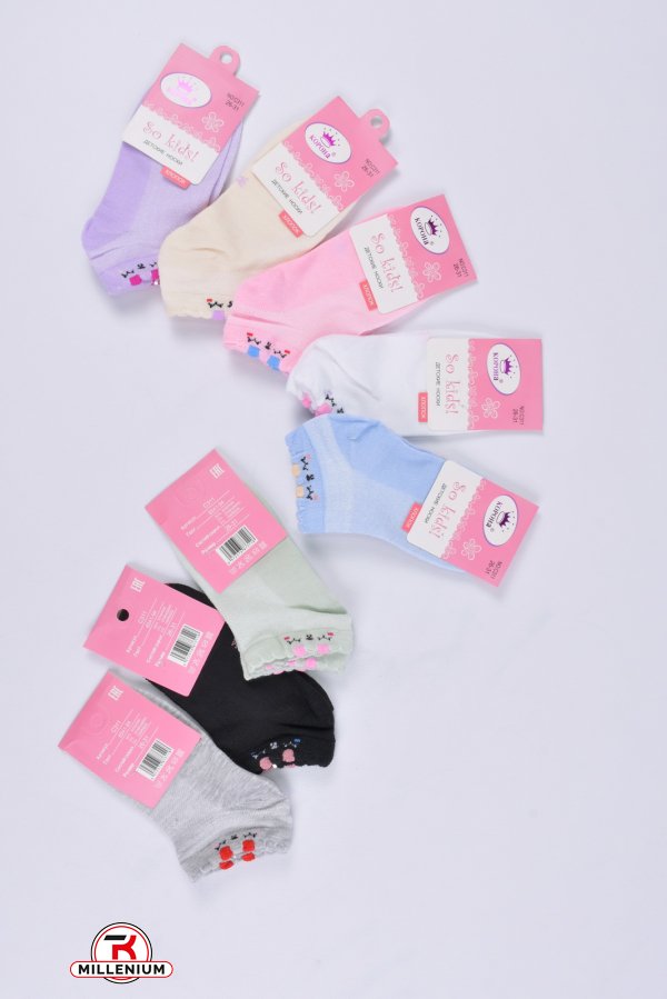 Шкарпетки для дівчинки (90% бавовна, 5% лайкра, 5% спандекс) "Корона" розмір 26-31 арт.C311-2