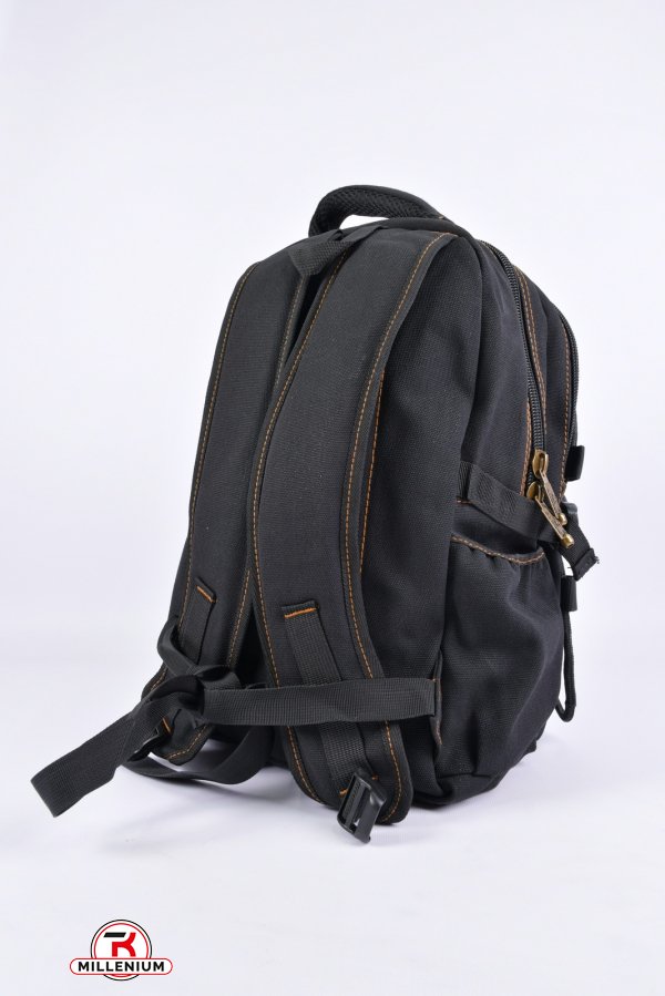 Рюкзак тканевый (цв.черный) размер 28/42/8 см. арт.902-1