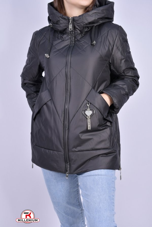 Куртка жіноча з плащівки демісезонна (color C001) HaiLuoZi Розміри в наявності : 50, 54 арт.BM7036