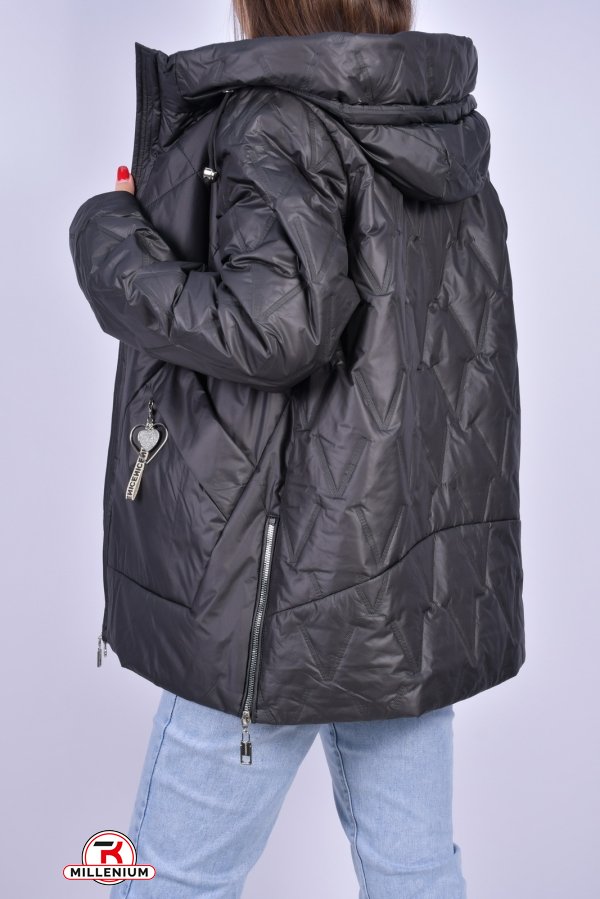 Куртка жіноча з плащівки демісезонна (color C001) HaiLuoZi Розміри в наявності : 50, 54 арт.BM7036