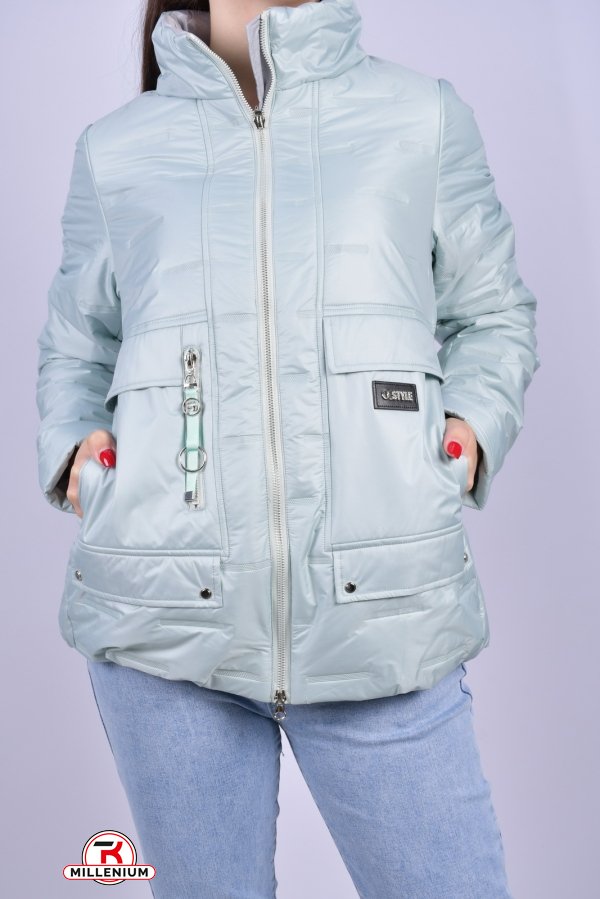 Куртка женская из плащёвки демисезонная (color C140) HaiLuoZi Размеры в наличии : 42, 46 арт.BM7021