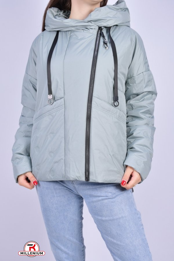 Куртка женская из плащёвки демисезонная (color C022) HaiLuoZi Размер в наличии : 52 арт.BM7088