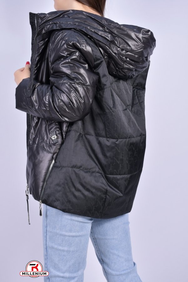 Куртка жіноча з плащівки демісезонна (color A001) HaiLuoZi Розміри в наявності : 50, 52, 54, 56, 58 арт.BM7050