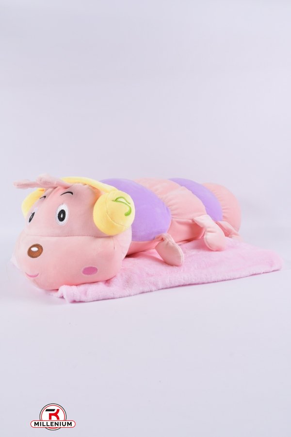 Комплект игрушка с простынью (цв.розовый) размер пледа 160/120 см.(вес 1,130 гр.) арт.5177
