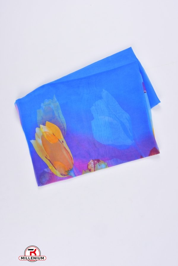Парео пляжное (цв.синий) размер 160/95 см. арт.A-999