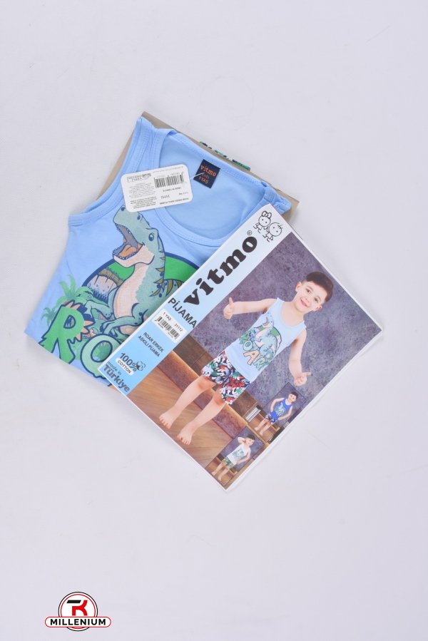 Костюм для хлопчика (кол. блакитний) трикотажний "Vitmo Baby" Зріст в наявності : 86 арт.31112