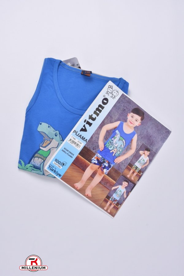 Костюм домашній для хлопчика (кол. синій) трикотажний "Vitmo Baby" Зріст в наявності : 122, 128 арт.31136