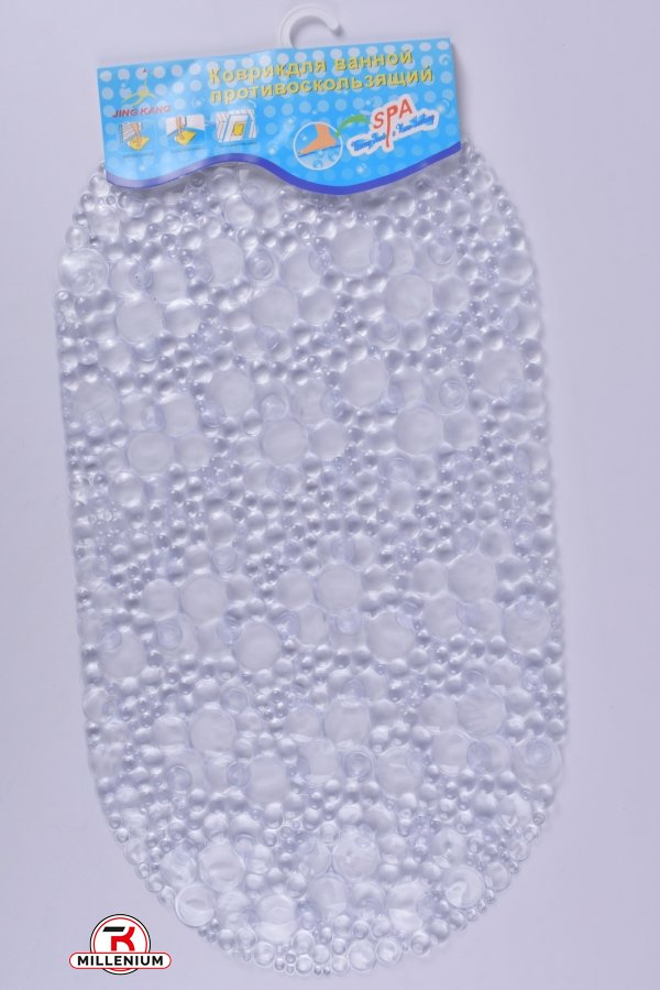 Килимок у ванну (кол. білий) силіконовий на присосках розмір 65/34см арт.MF1604