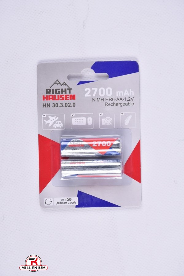 Аккумулятор Right Hausen 2700 mAh R06 -цена за 2 шт арт.HN-303020