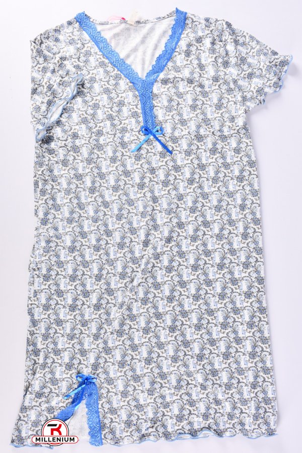Нічна сорочка жіноча (кол. синій) Розміри в наявності : 46, 48, 50, 52, 54 арт.625