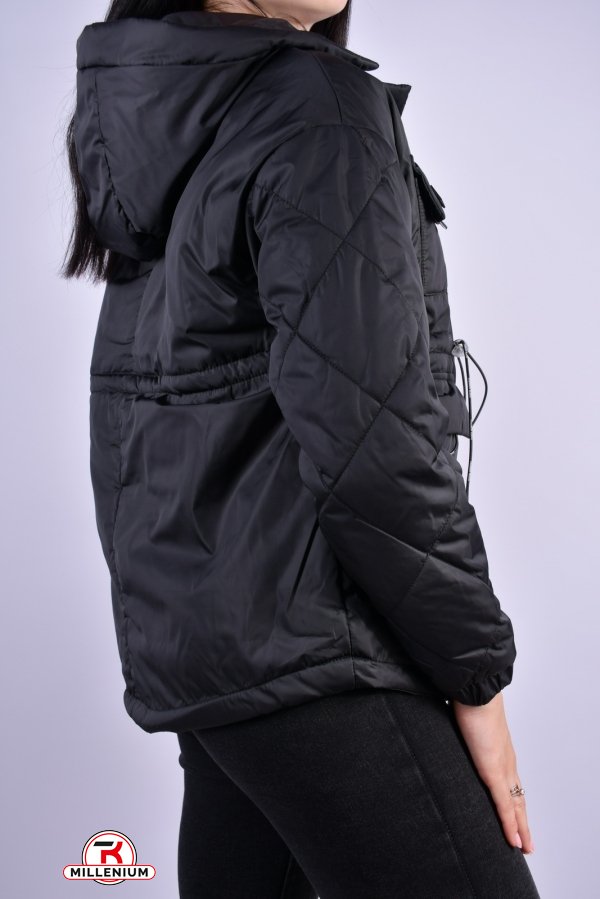 Куртка женская (цв.черный) болоневая демисезонная Размер в наличии : 44 арт.2222