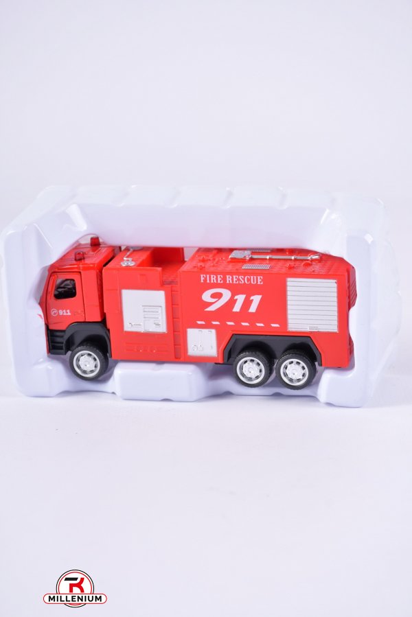 Машина металева "Автопром" VOLVO FIRE ENGINE (1:72) у коробці 13,5/7,5см арт.67392K