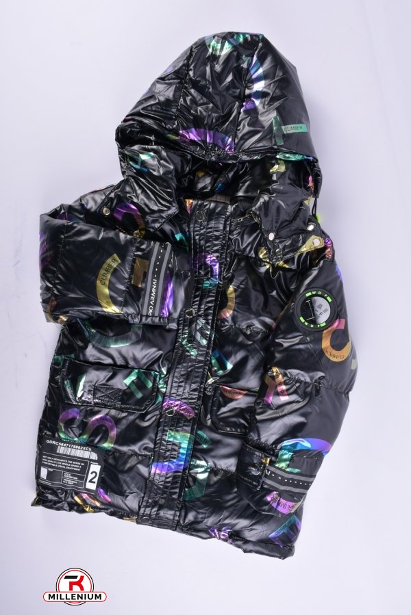 Куртка демисезонная для девочки (цв.черный) болоневая Рост в наличии : 122 арт.CLIMBER