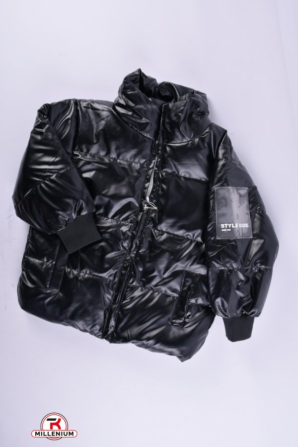 Куртка демисезонная (цв.черный) для девочки болоневая Рост в наличии : 116 арт.03