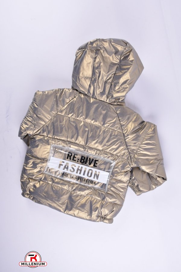 Куртка детская демисезонная болоневая (цв.оливковый) Рост в наличии : 98, 104 арт.fashion