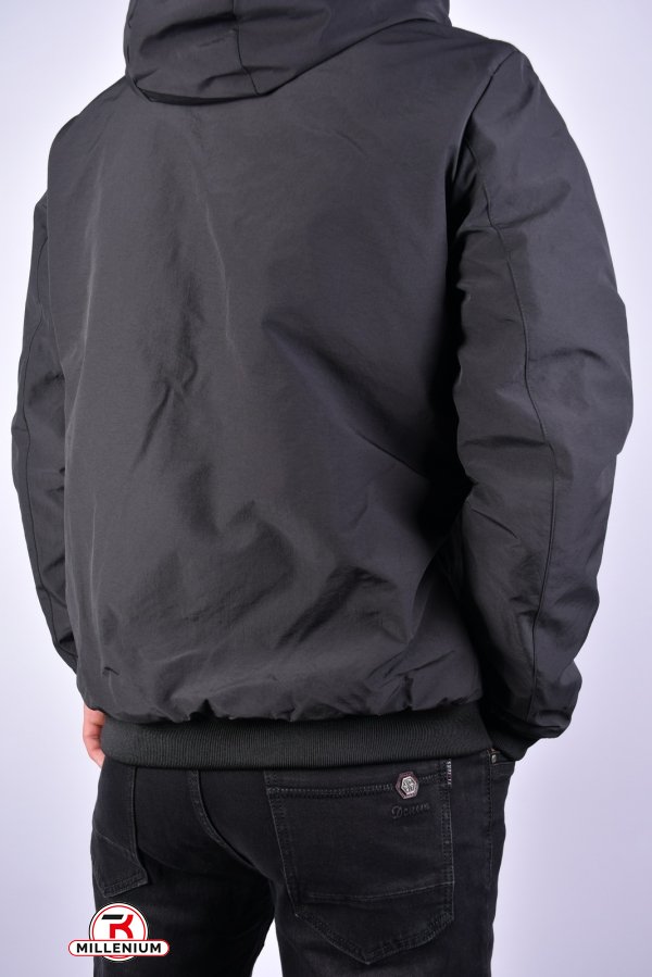 Куртка чоловіча демісезонна (кол. чорна) двох стороння Розміри в наявності : 46, 48 арт.EM23705