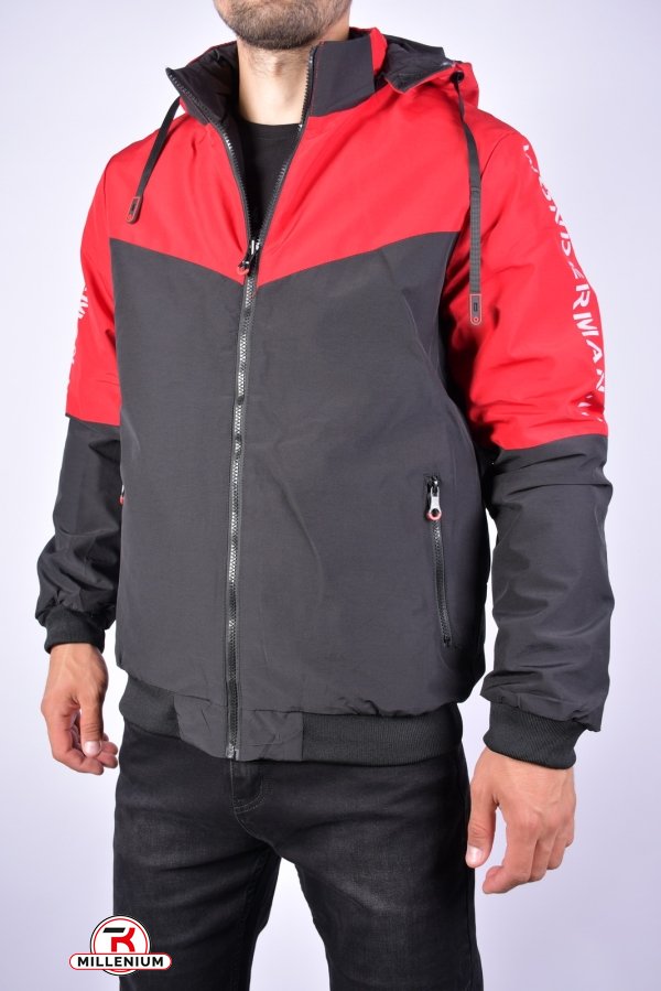 Куртка мужская демисезонная (цв.бордовый/черный) двух сторонняя Размеры в наличии : 46, 48 арт.EM2366