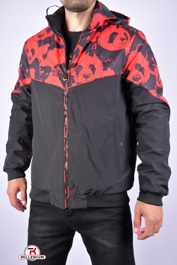 Куртка мужская демисезонная (цв.красный/черный) двух сторонняя Размеры в наличии : 48, 50 арт.EM23051