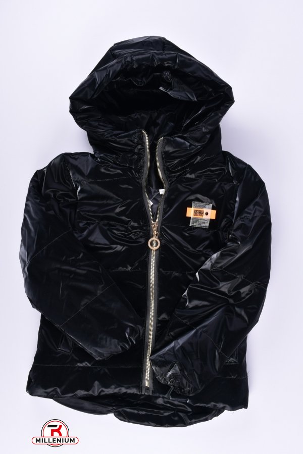 Куртка для дівчинки демісезонна (кол. чорний) Зріст в наявності : 98, 104, 110 арт.HAPPY