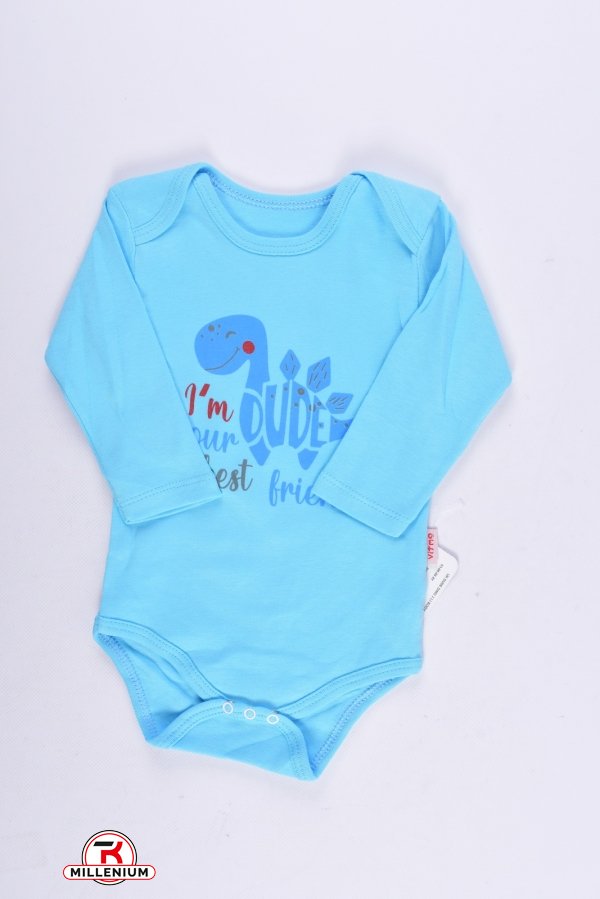 Боди детское (цв.голубой) Vitmo Baby Размеры в наличии : 62, 68, 74 арт.34489