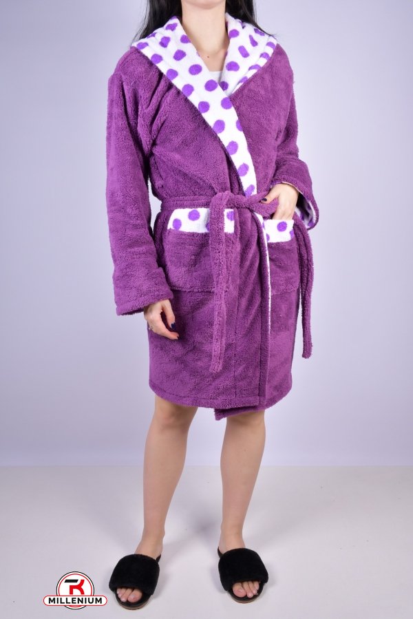 Халат жіночий тканина Wellsoft (кол. фіолетовий) "BARAY" Розміри в наявності : 42, 44, 46, 48, 50 арт.125