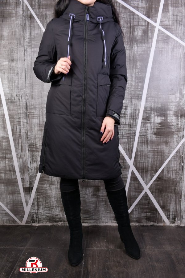 Пальто женское зимнее color.1 (утеплитель тинсулейт) "QARLEVAR" (Polyester 100%) Размер в наличии : 46 арт.812