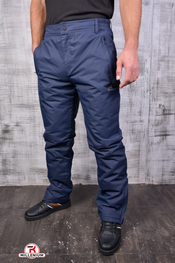 Чоловічі штани з плащівки (утеплені) (кол. т. синій)  Розміри в наявності : 44, 50 арт.M902