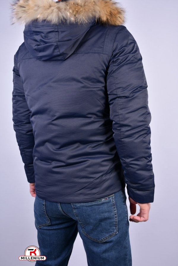 Куртка чоловіча зимова кол. синій (наповнювач 100% поліестер) "REMAIN" Розміри в наявності : 44, 48, 52 арт.7942