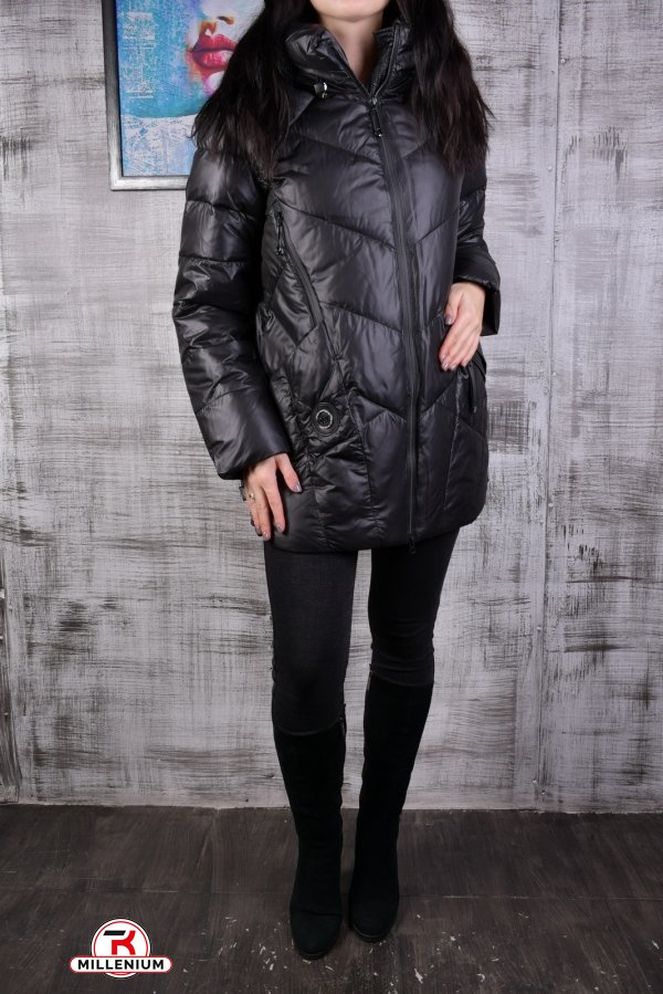 Куртка жіноча з плащівки зимова (color A001) "HaiLuoZi" Розмір в наявності : 52 арт.HY6076