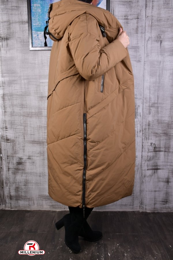 Жіноче пальто з плащівки зимові (color B044) HaiLuoZi" Розмір в наявності : 46 арт.23