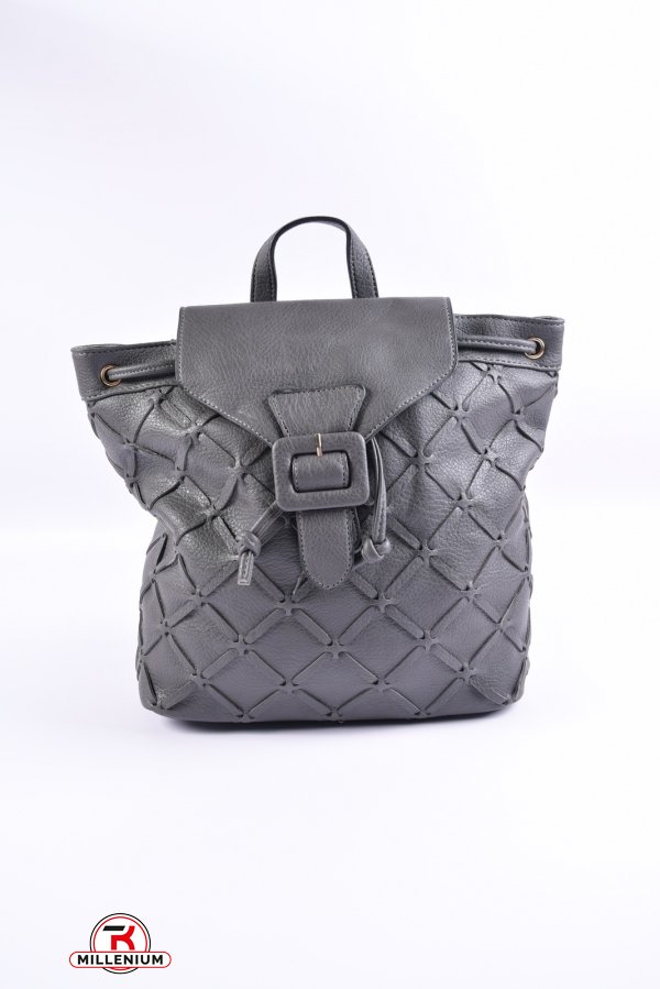 Рюкзак-сумка жіноча (кол. т. сірий) розмір 29/27/13 см. арт.HJ781