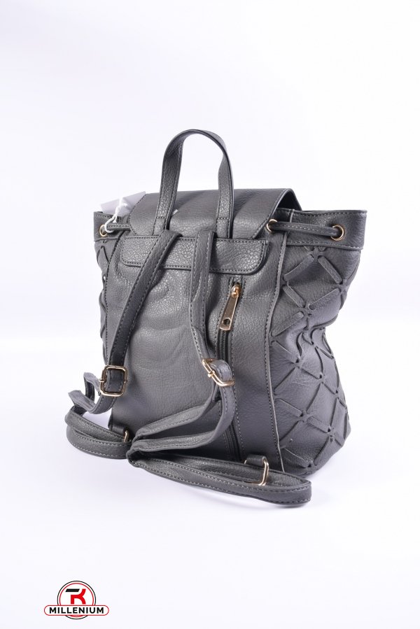 Рюкзак-сумка женская (цв.т.серый) размер 29/27/13 см. арт.HJ781