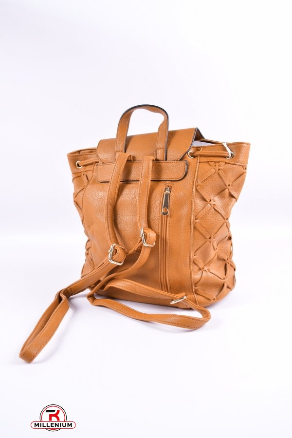 Рюкзак-сумка женская (цв.горчичный) размер 29/27/13 см. арт.HJ781