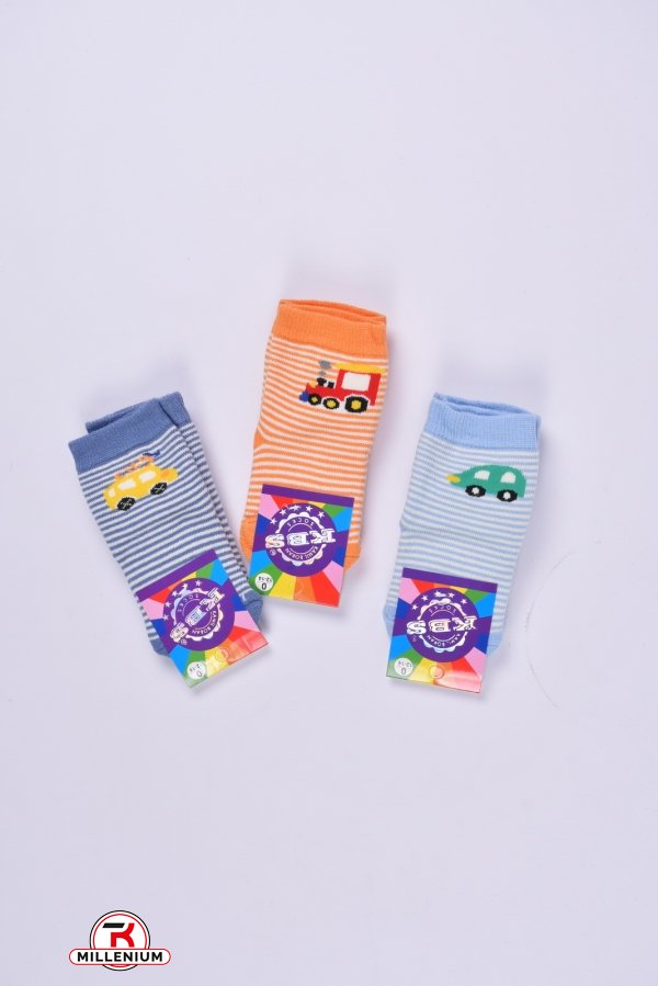 Шкарпетки махрові дитячі (0) KBS розмір 12-14 (з гальмами) арт.3-20224