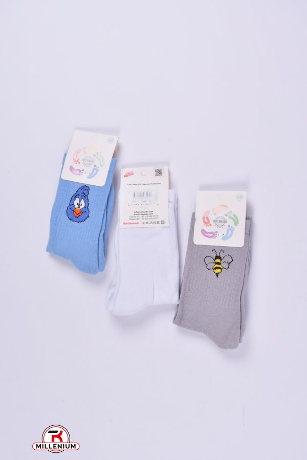 Носки для девочки (11-12) KBS размер 36-38 (махровая стелька) (Cotton 80%,Elastane 3%,Polyamide 17%) арт.3-20265