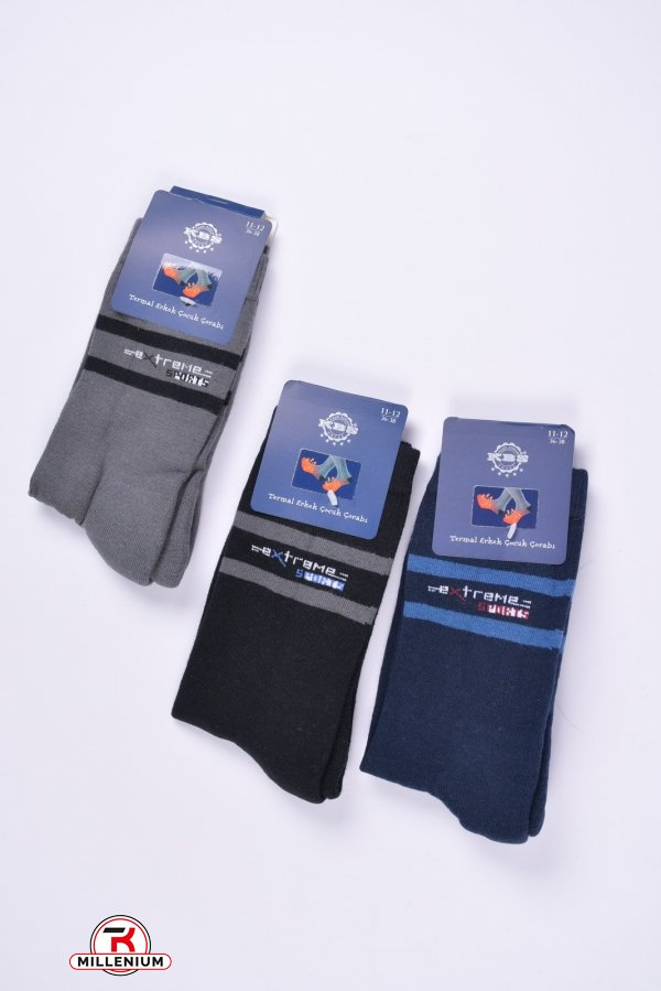 Шкарпетки для хлопчика (11-12) KBS розмір 36-38 (махрова устілка) арт.3-20245