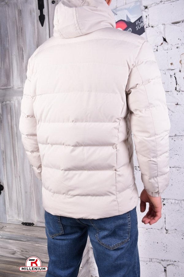 Куртка мужская зимняя (цв.кремовый) Размеры в наличии : 44, 50 арт.1170