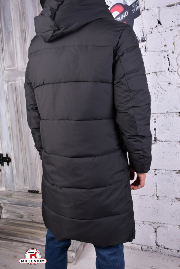 Пальто чоловіче (кол. чорний) зимове з плащівки "АТЕ" Розмір в наявності : 48 арт.8532