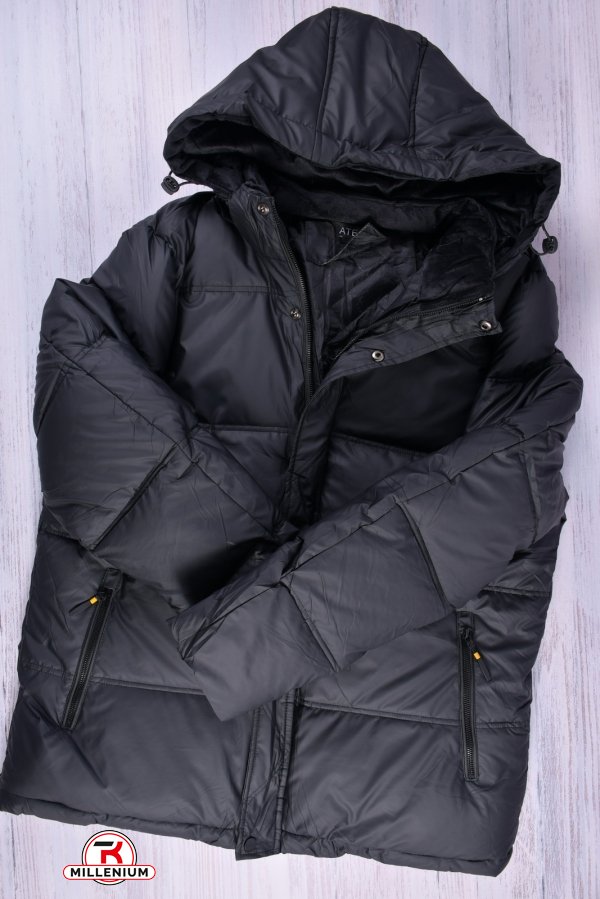 Куртка мужская болоневая (цв.черный) зимняя Объем в наличии : 60 арт.A625-D