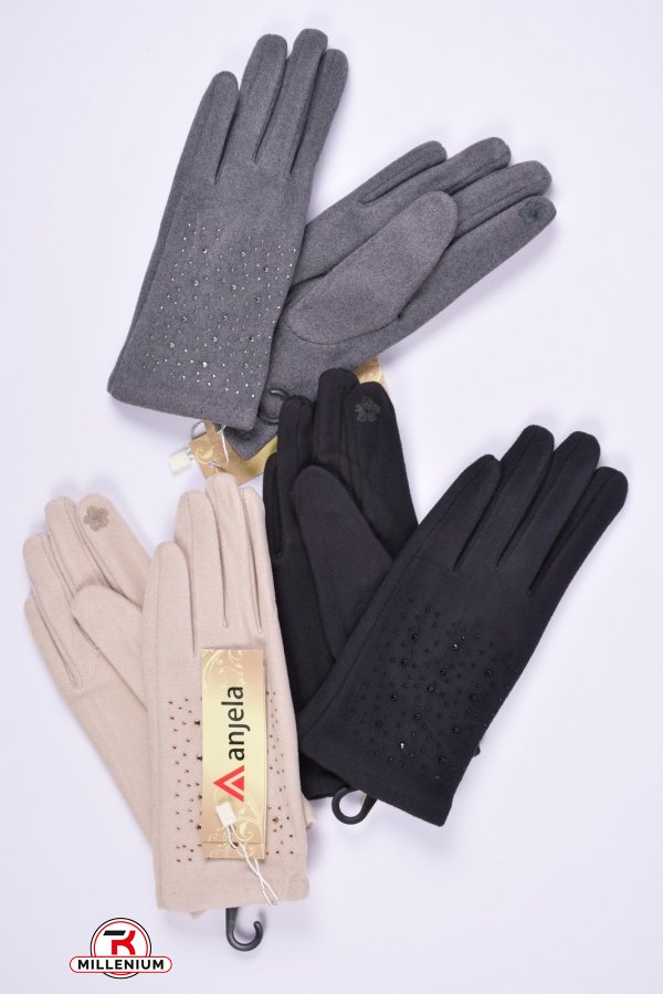 Перчатки для девочки провелюренные "ANJELA" (размер 14-16см) арт.DF-151