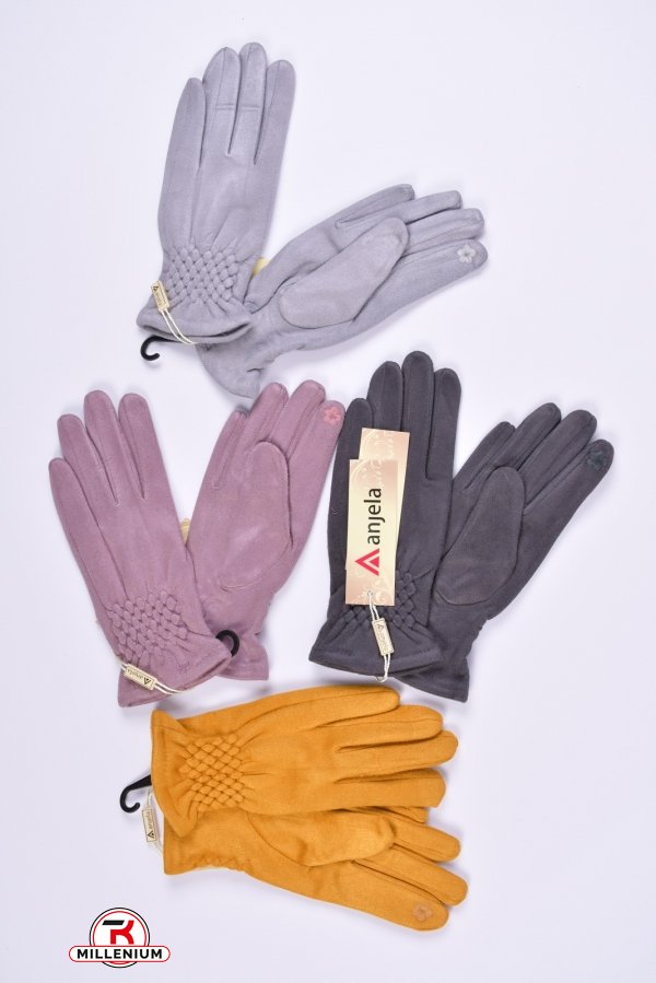 Перчатки для девочки провелюренные "ANJELA" (размер 14-16см) арт.DT-001