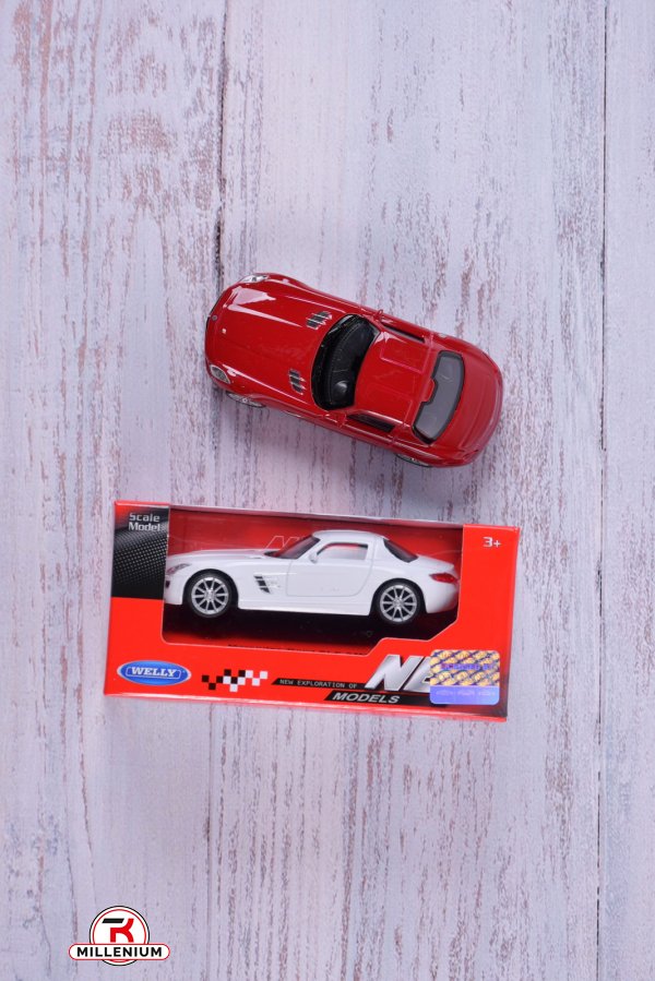 Машинка металева "WELLY" 1:43 MERCEDES-BENZ SLS AMG розмір іграшки 13/6/5.5см арт.44033CW